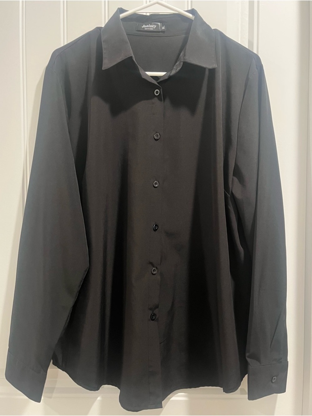 Button-Up Black Dress Shirt Size XL